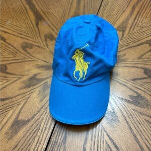 Vibrant Blue Cap with Iconic Yellow Logo